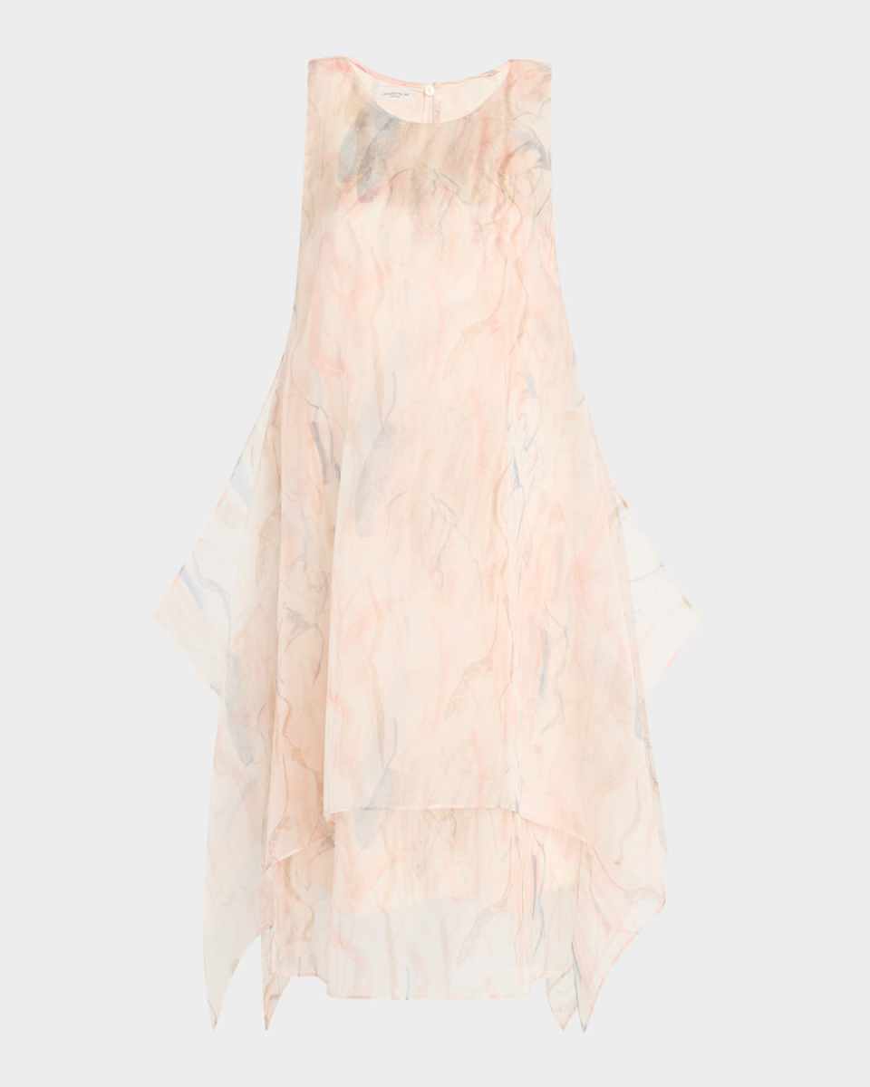 Layered Organza Handkerchief Dress